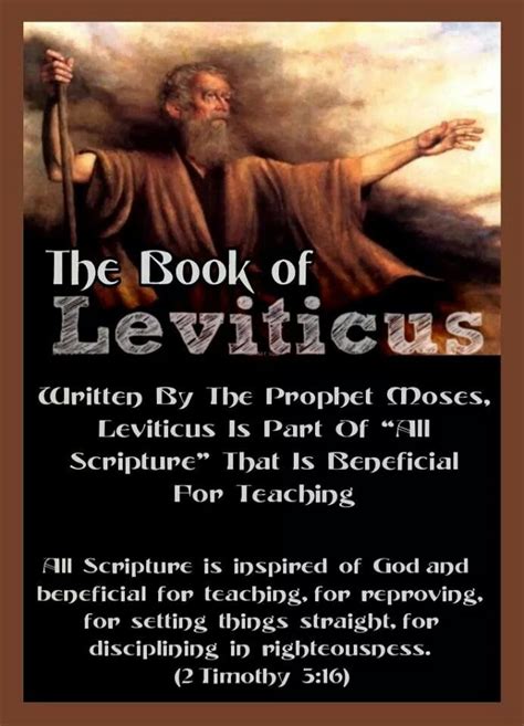 The Book Of Leviticus Written By The Prophet Moses Leviticus Is