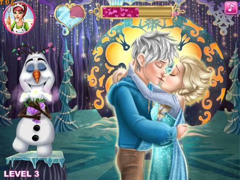 Frozen Elsa Kissing Jack Frost (Холодное сердце: Эльза и Джек Фрост ...