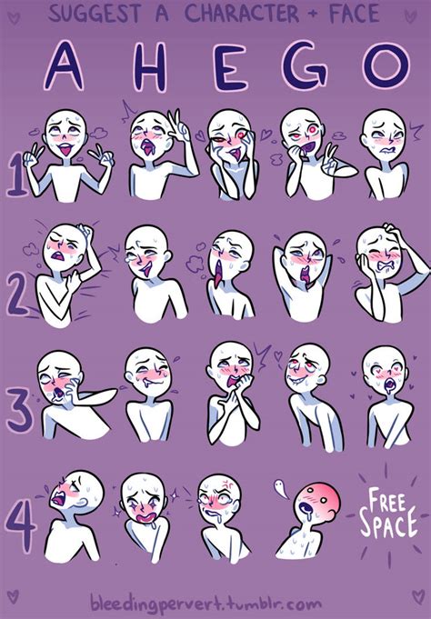 Faces Expressions Nsfw By Bluebearys On Deviantart