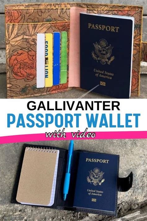 Gallivanter Passport Wallet Sewing Pattern With Video Sew Modern Bags