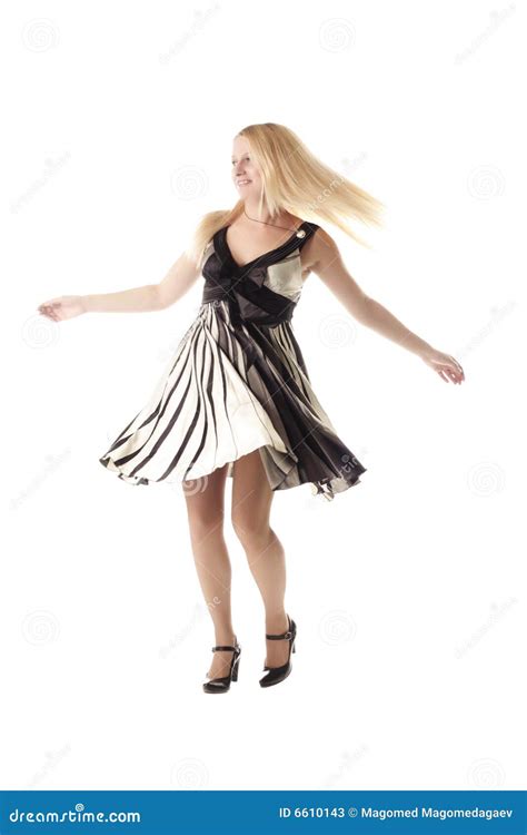Danse Blonde Image Stock Image Du Studio Femelle Verticale 6610143