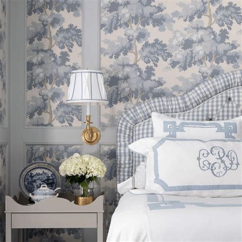 Scalamandre Light Blue Raphael Print Wallcovering The Well Appointed