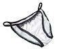 Ivory Shiny Satin Panties Mini Tanga String Bikini Ivory Lace New Made