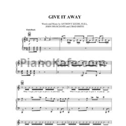 НОТЫ Red Hot Chili Peppers Give it away ноты для фортепиано гитары голоса PianoKafe