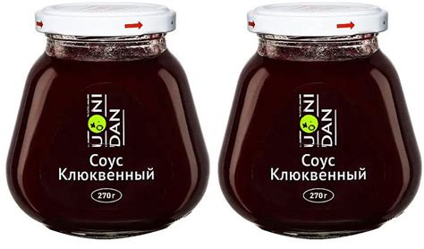 Соус клюквенный UNI DAN, набор 2х270 г - купить с доставкой по выгодным ...