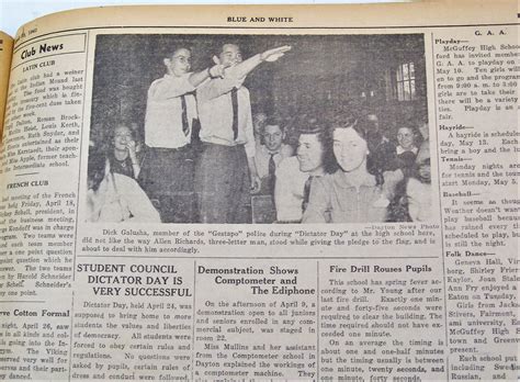 1941 42 Miamisburg High School Miamisburg Ohio School Newspaper Bound