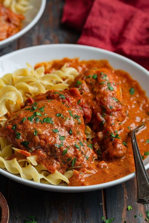 Chicken Paprikash Chicken Recipes Chicken Dishes Recipes Dinner Recipes