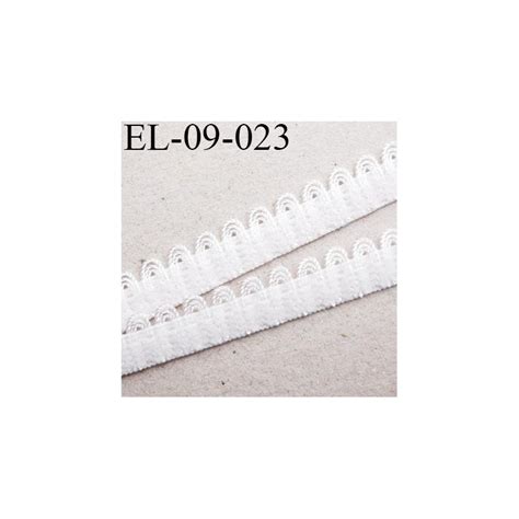 élastique 9mm picot lingerie couleur Naturel largeur 9 mm haut de gamme prix au mètre mercerie
