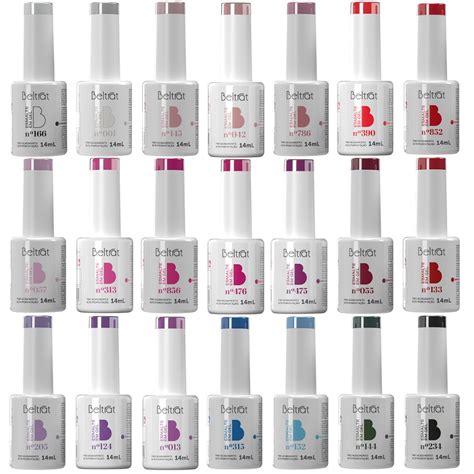 X Esmaltes Em Gel Led Uv Ml Beltrat Vermelho Rosa Roxo Nude Verde Azul Shopee Brasil