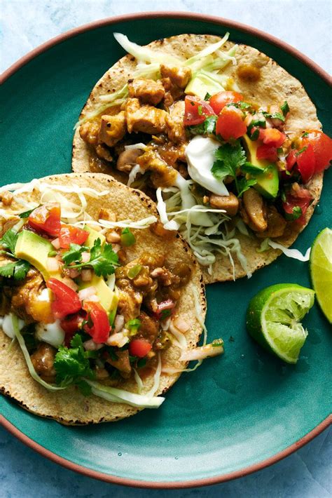 Green Chile Chicken Tacos Recipe Recipe Recipes Chicken Taco