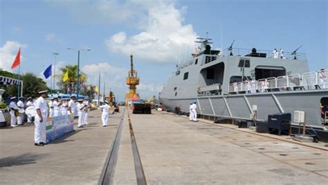 Myanmar Navy Ships arrive Port Blair for 8th Indo-Myanmar Coordinated ...