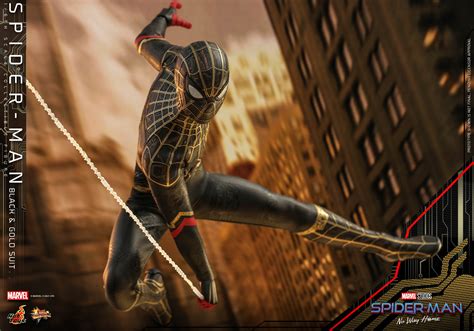 Hot Toys MMS 604 Spider Man No Way Home Black Gold Suit Hot Toys Complete Checklist