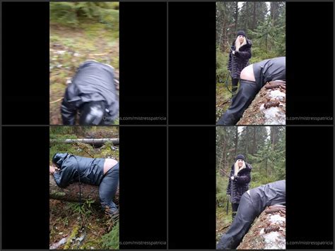 German Mistress Patricia Das Knallen Der Peitsche Hatte Den Sch Nsten Hall Im Wald Hot Femdom