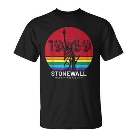 Gay Pride T Shirt The First Pride Was A Riot Stonewall Equality Graphic Tee Lgbtq Rights
