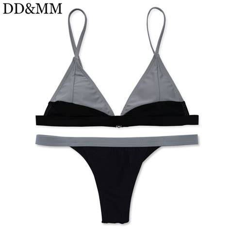 Dd Mm Micro Bikini Set For Women Sexy Tong Brazilian Swimwear Summer Swimming Bathing Suit