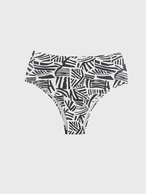 SİYAH UV Korumalı Desenli Kadın Brazilian Bikini Alt S47250Z8 LQJ LCW