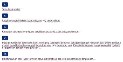 Contoh Soal Kultur Jaringan Asep Respati