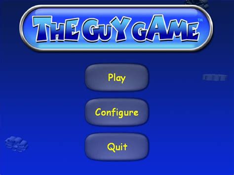 The Guy Game Screenshots for Windows - MobyGames