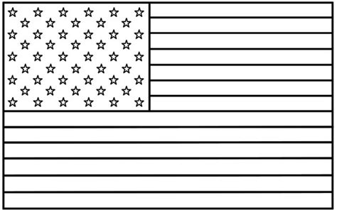 page de coloriage du drapeau des États-Unis - Observer