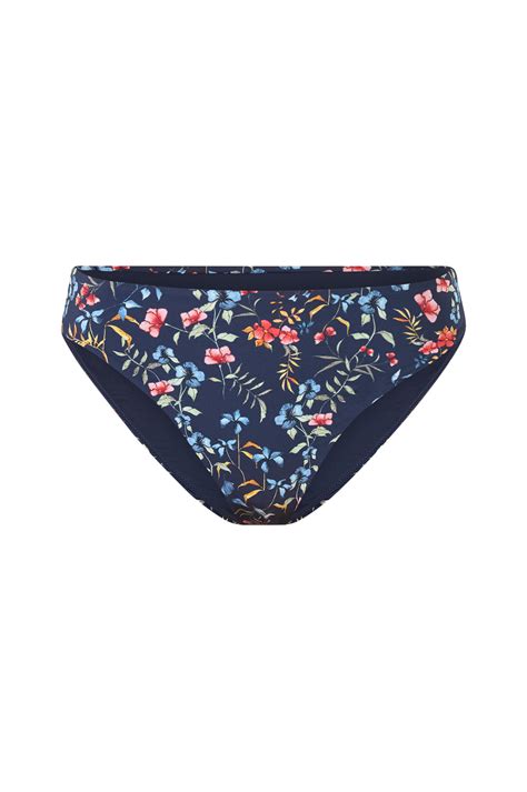 Ellos Bikinioverdel med høye ben Blå Bikini underdeler Ellos no