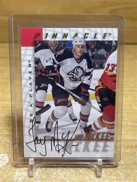 1997 98 Pinnacle Be A Player Autographs Jay McKee Auto Buffalo Sabres