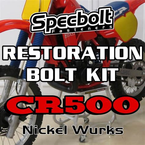 Specbolt Restoration Bolt Kit For Honda Cr Fasteners Nickel Wurks Cr