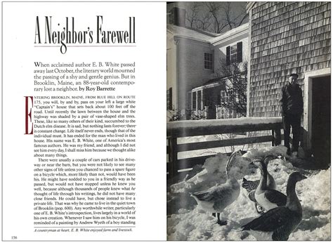 A Neighbor’s Farewell | Remembering E.B. White