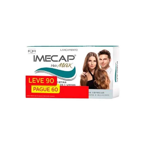 Imecap Hair Max Cabelos E Unhas Leve 90 Cápsulas Pague 60 PanVel