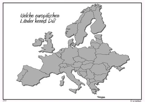 Map of Europe | Lernblätter - Europakarte leer