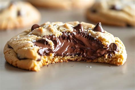 Premium Photo Freshly Baked Chocolate Chip Cookies The Tempting