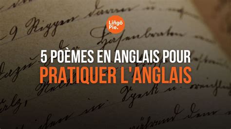 5 Poèmes en anglais pour pratiquer l anglais