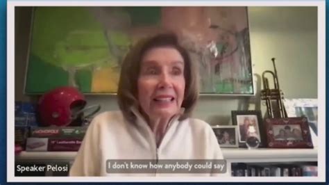 Nancy Pelosi I Dont Know How Anybody Could Say I Care About The