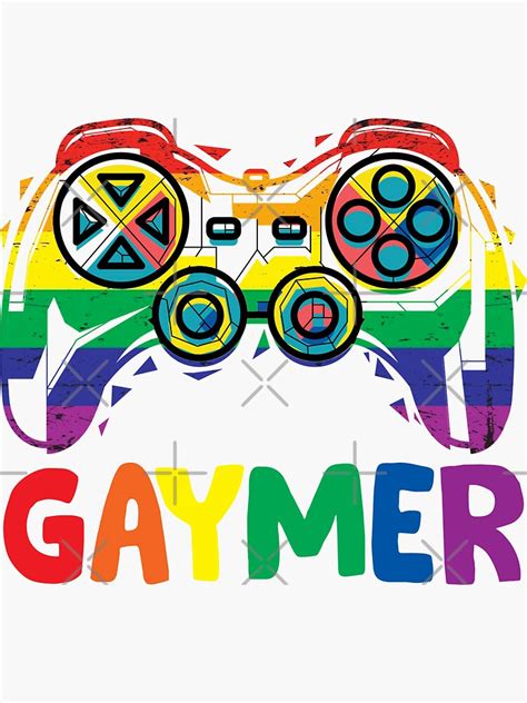 Gaymer Gay Pride Flag LGBT Gamer LGBTQ Gaming Gamepad Sticker For Sale By Bobbygies3720