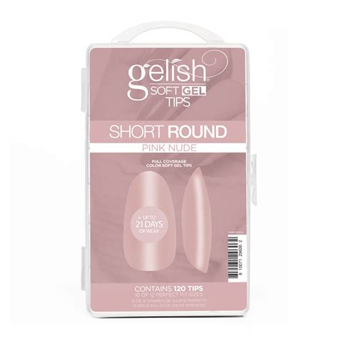 Soft Gel Ct Short Round Pink Nude Tips Spa Essentials