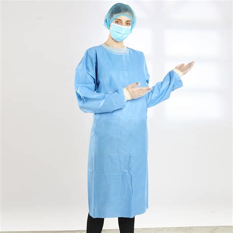 Aami Level 3 And Level 4 Non Woven Sms Disposable Medical Sterile Surgical Gown China Factory