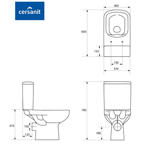 CERSANIT Colour Rimless H Compact WC - Online Merchant