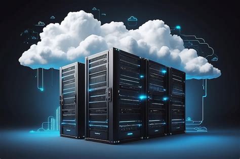 premium photo website hosting concept  cloud