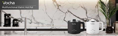 Vocha Electric Hot Pot 1 6L Rapid Ramen Noodles Cooker Stainless Steel Mini Stock Pot Multi