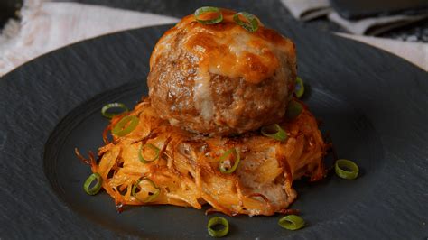 Cheddar Jalapeño Meatballs On Potato Nests Scrumdiddlyumptious