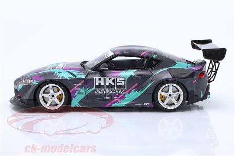 Gt Spirit Toyota Gr Supra Hks Presentation Car Grau Dekor