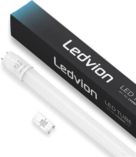 Ledvion Réglette LED Tubulaire 150CM 15W Éclairage Tube Néon LED