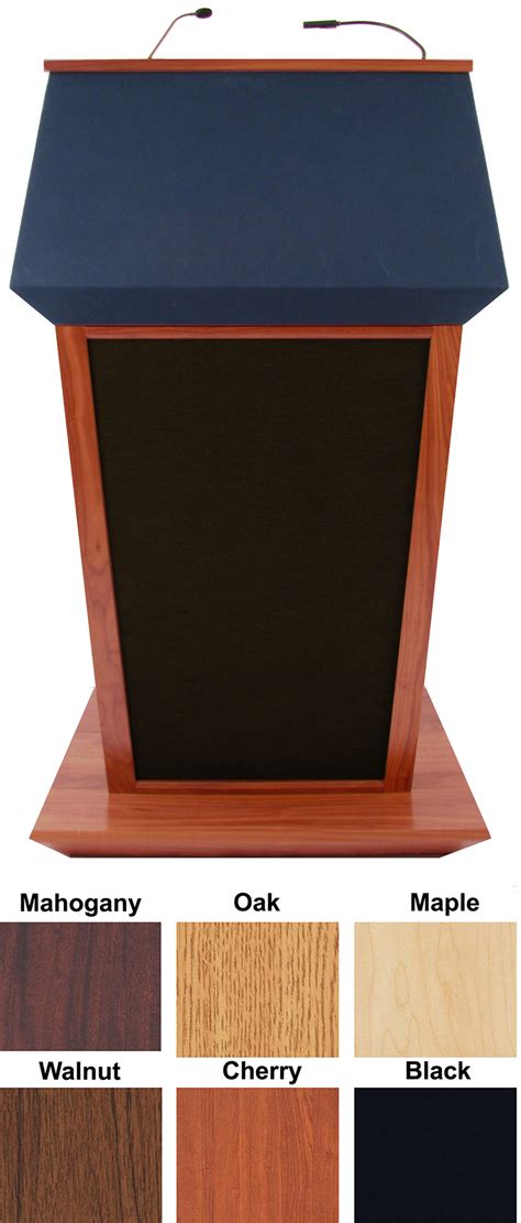 Ss3045wt Patriot Plus Lectern With Sound Walnut