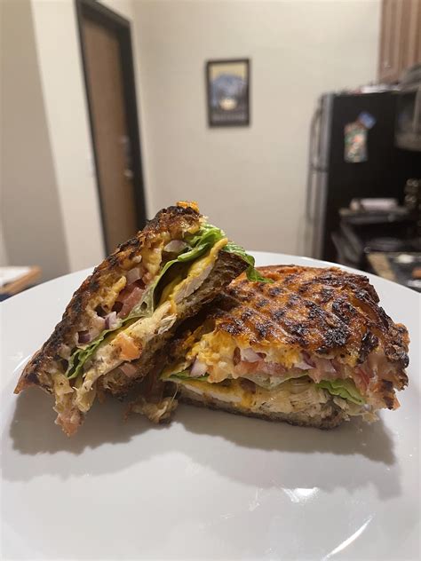 Homemade chipotle chicken panini : r/FoodPorn