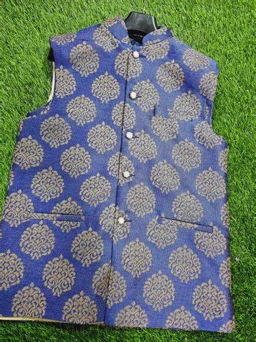 Cotton Ethnic Motifs Mens Royal Blue Nehru Jacket At Rs 325piece In Indore