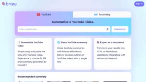 trawai summarize youtube   professionals futureen