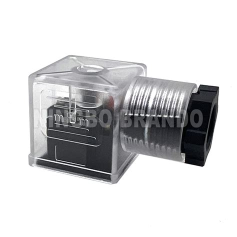 DIN43650A AC DC Transparente MPM 18mm IP65 2P+E 3P+E Conector de Bobina ...