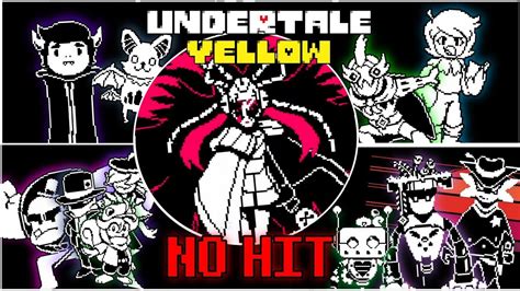 Undertale Yellow ALL PACIFIST BOSSES NO HIT YouTube