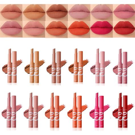 Colors Matte Lipstick Set Nude Waterproof Matte Long Lasting Lip Stick Smooth Soft Non Stick