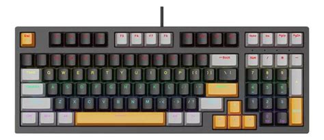 Teclado Mec Nico Para Jogos Russo Hot Swap Fio Parcelamento Sem Juros