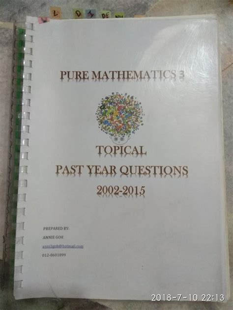 9709 A Level Mathematics Paper 3 Topical Pasa Year Questions Hobbies And Toys Books And Magazines